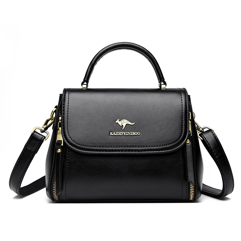 Luxury designer Soft Leather Crossbody Bag