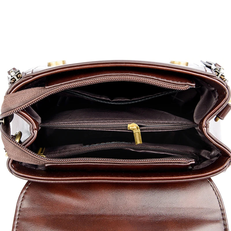 Luxury designer Soft Leather Crossbody Bag