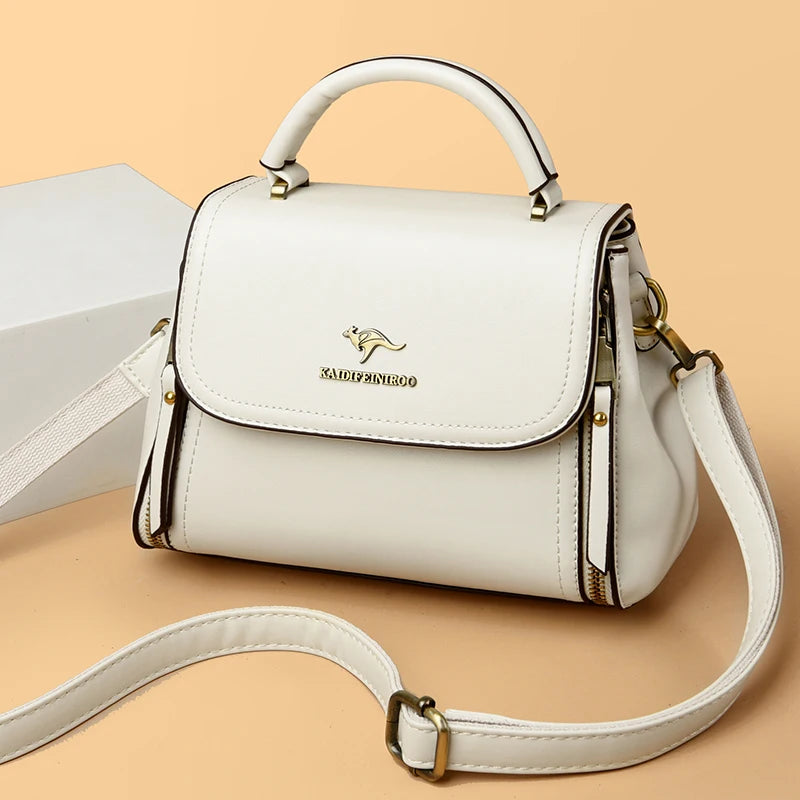 Luxury designer Soft Leather Crossbody Bag
