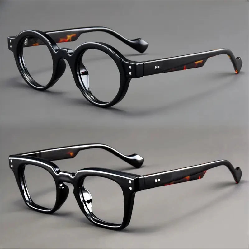 Set of 2 Vintage Reading Glasses – Round & Square Frames for Presbyopia