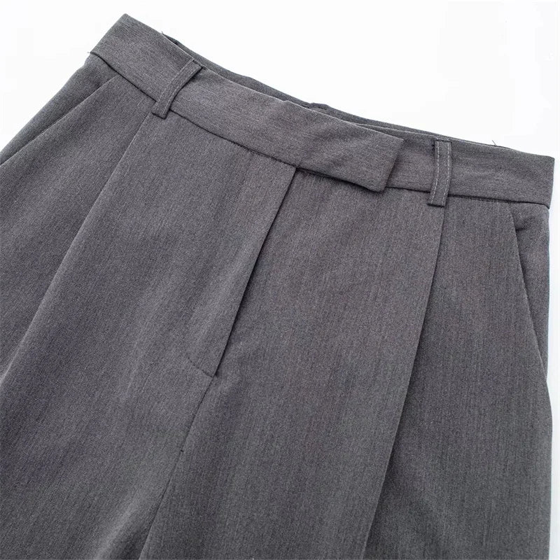 MUJER 2025 Classic Tailored Straight-Leg Dress Pants