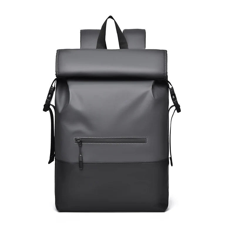 Casual Folding Rolling Mouth Double Knapsack
