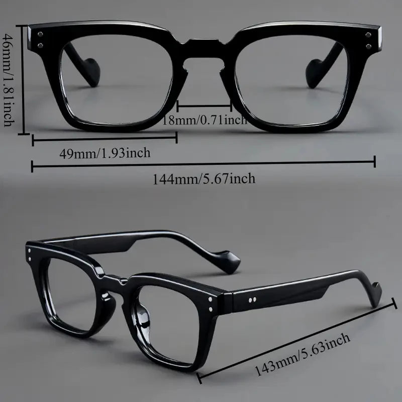 Set of 2 Vintage Reading Glasses – Round & Square Frames for Presbyopia