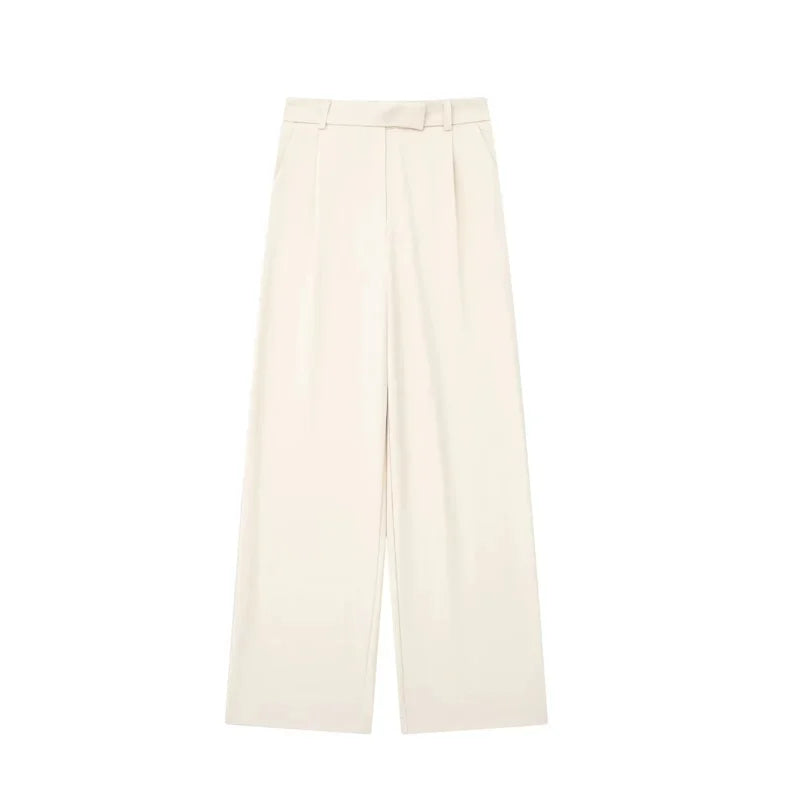 MUJER 2025 Classic Tailored Straight-Leg Dress Pants