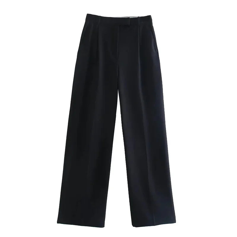MUJER 2025 Classic Tailored Straight-Leg Dress Pants