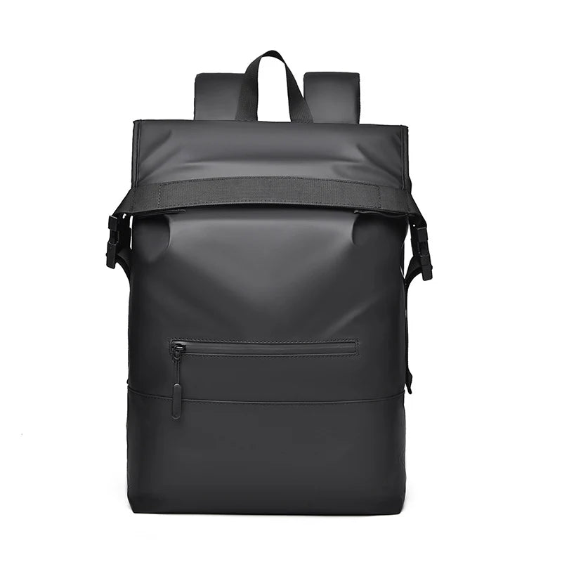 Casual Folding Rolling Mouth Double Knapsack