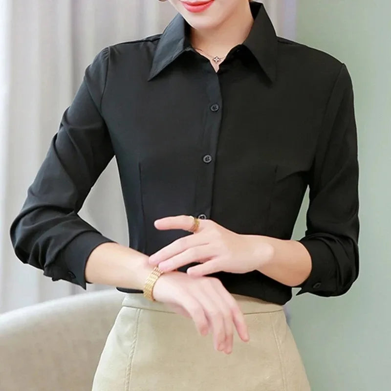 Classic White Button-Up Shirt