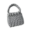 Women’s Crochet Woven Shoulder Bag – Chunky Knit Handbag for Spring Summer, Beach Travel Underarm Tote