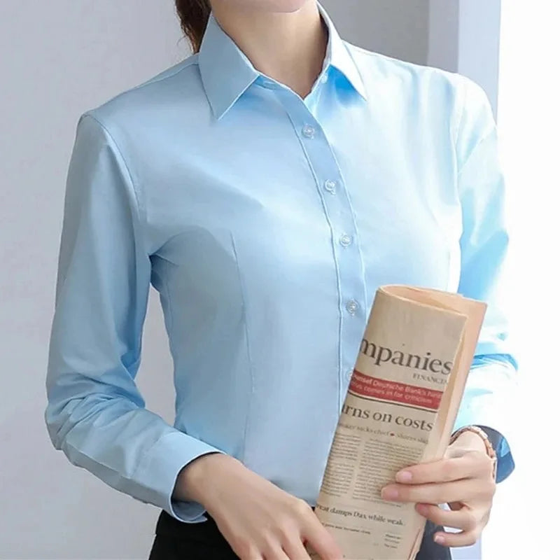 Classic White Button-Up Shirt