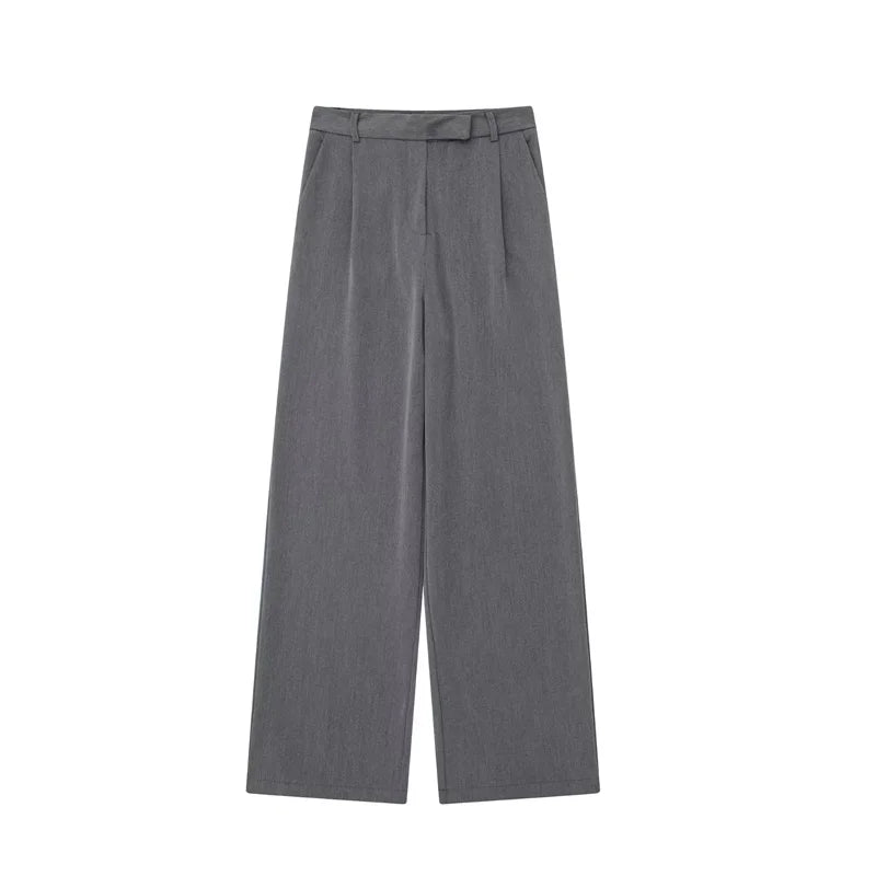 MUJER 2025 Classic Tailored Straight-Leg Dress Pants