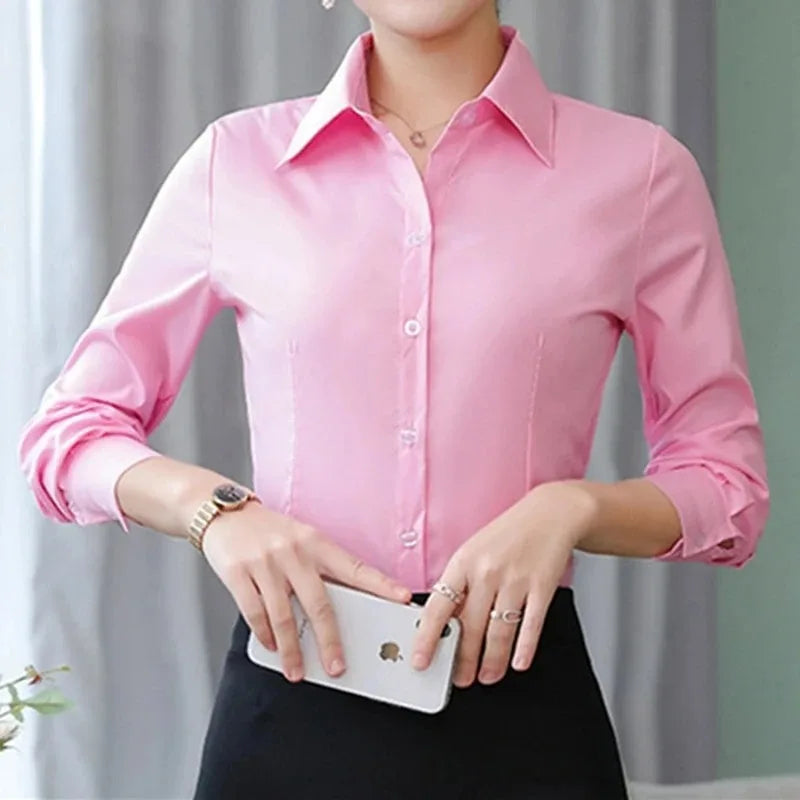 Classic White Button-Up Shirt
